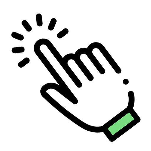 Ícono de clic de llamada a la acción